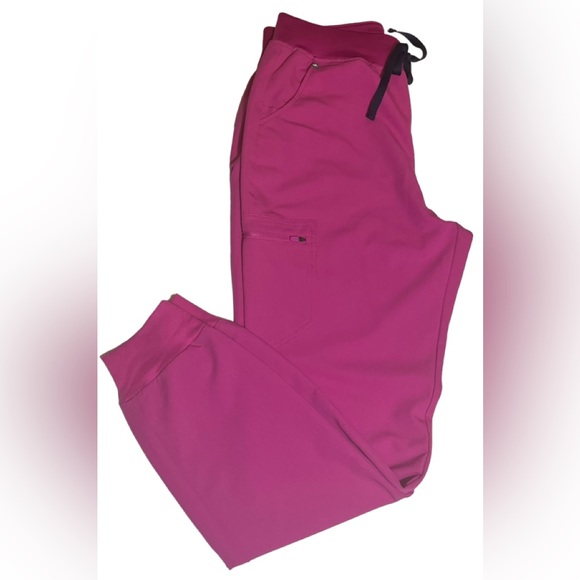 Sold!💗💜FIGS Zamora Jogger Scrub Pants Limited-Electric Orchid Large-Tall EUC - Picture 5 of 15